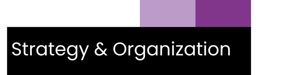 Strategy & Organization